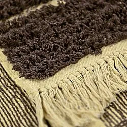 Hochflorteppiche - Ikara Natural Cotton Shaggy (braun)