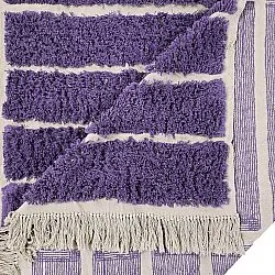 Hochflorteppiche - Ikara Natural Cotton Shaggy (lila)