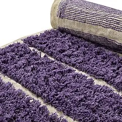 Hochflorteppiche - Ikara Natural Cotton Shaggy (lila)
