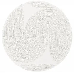 Runde Teppiche - Jovie Natural Cotton Shaggy (offwhite)