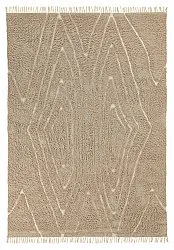 Hochflorteppiche - Kindon Natural Cotton Shaggy (beige/weiß)
