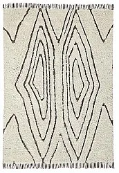 Hochflorteppiche - Kindon Natural Cotton Shaggy (cremefarben/braun)