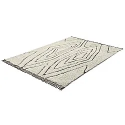 Hochflorteppiche - Kindon Natural Cotton Shaggy (cremefarben/braun)