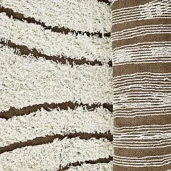 Hochflorteppiche - Kindon Natural Cotton Shaggy (cremefarben/braun)