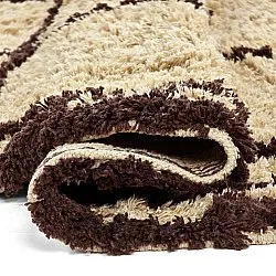 Rund Teppich - Lana Natural Cotton Shaggy (beige/braun)