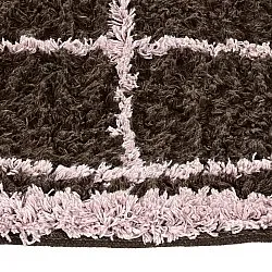 Rund Teppich - Lana Natural Cotton Shaggy (braun)