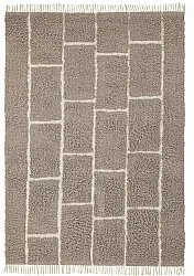 Hochflorteppiche - Lindley Natural Cotton Shaggy (taupe/grau)