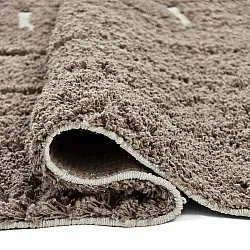 Hochflorteppiche - Lindley Natural Cotton Shaggy (taupe/grau)