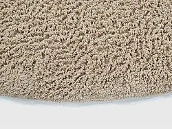 Runde Teppiche - Mareto Natural Cotton Shaggy (braun)