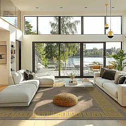 Wilton-Teppich - Myra (beige/gelb)