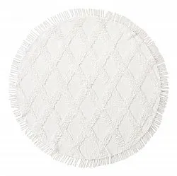 Runde Teppiche - Pamplona Natural Cotton Shaggy (offwhite)