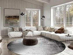 Rund Teppich - Rosia (grau)