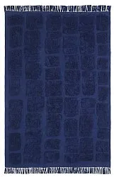 Hochflorteppiche - Salem Natural Cotton Shaggy (Dunkelblau)