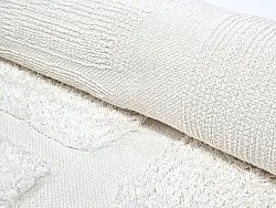 Runde Teppiche - Salem Natural Cotton Shaggy (offwhite)