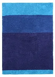 Hochflorteppiche - Taro Natural Cotton Shaggy (blau)