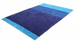 Hochflorteppiche - Taro Natural Cotton Shaggy (blau)
