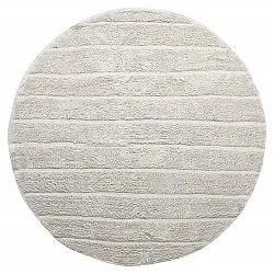 Runde Teppiche - Willow Natural Cotton Shaggy (greige)