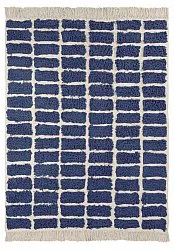 Hochflorteppiche - Zola Natural Cotton Shaggy (blau)