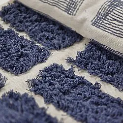 Hochflorteppiche - Zola Natural Cotton Shaggy (blau)