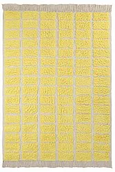 Hochflorteppiche - Zola Natural Cotton Shaggy (gelb)