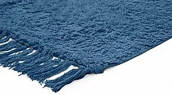 Hochflorteppiche - Alba Natural Cotton Shaggy (blau)