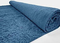 Hochflorteppiche - Alba Natural Cotton Shaggy (blau)
