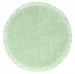 Runde Teppiche - Alba Natural Cotton Shaggy (hellgrün)