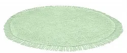 Runde Teppiche - Alba Natural Cotton Shaggy (hellgrün)