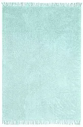 Hochflorteppiche - Alba Natural Cotton Shaggy (türkis)