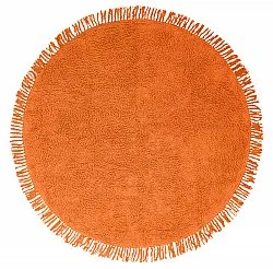 Runde Teppiche - Alba Natural Cotton Shaggy (orange)