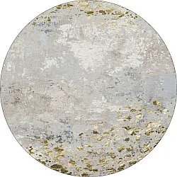 Rund Teppich - Maude (grau/gold)