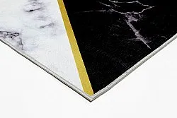 Wilton-Teppich - Savino (schwarz/weiß/grün)