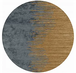 Rund Teppich - Mileto (grau/gold)