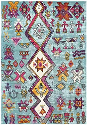 Wilton-Teppich - Misare (blau/bunt)