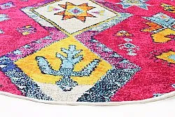 Rund Teppich - Misare (rosa/bunt)