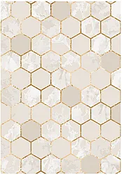 Wilton-Teppich - Morino (beige/weiß/gold)