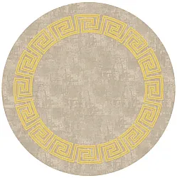 Rund Teppich - Myra (beige/gelb)