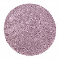 Runde Teppiche - Soft Shine (lila)