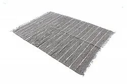 Flickenteppich - Nordal Design (grau - 100 % Leder)