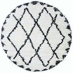 Runde Teppiche - Alia (schwarz/weiß)