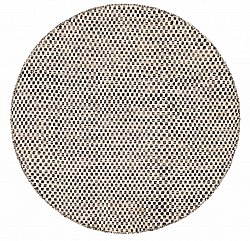 Runde Teppiche - Jenim (schwarz/weiß)