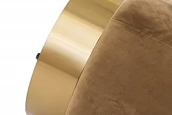 Sitzpoufs samt - Copenhagen (braun)