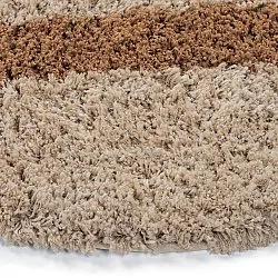 Rund Teppich - Cefalu Natural Cotton Shaggy (mehrfarbig)