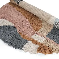 Rund Teppich - Cefalu Natural Cotton Shaggy (mehrfarbig)