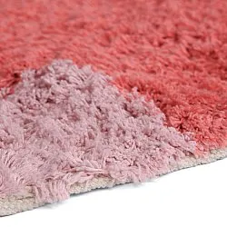 Hochflorteppiche - Amira Natural Cotton Shaggy (rosa)