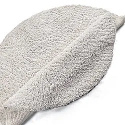 Rund Teppich - Combarro Solid Cotton Shaggy (creme)
