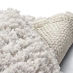 Rund Teppich - Combarro Solid Cotton Shaggy (creme)