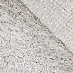 Rund Teppich - Combarro Solid Cotton Shaggy (creme)