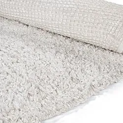 Rund Teppich - Combarro Solid Cotton Shaggy (creme)