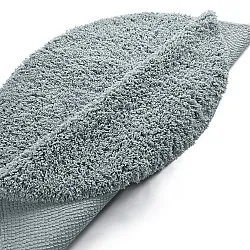 Rund Teppich - Combarro Solid Cotton Shaggy (hellblau)
